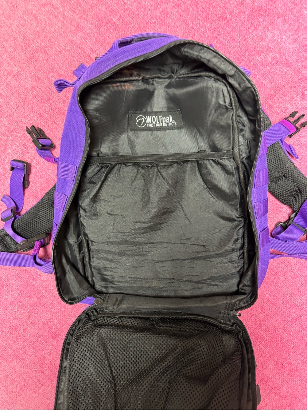 Purple Wolfpak Backpack - Picture 3 of 8